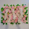 Decorazione per feste Design 3D Fiore Parete Fiori artificiali di rose Pannello per decorazioni per fondali di nozze Centrotavola natalizi per la casa