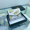 Wallets Outlets New Camellia Flower Short Womens Discount Wallet Handheld Bag and Box Luxury