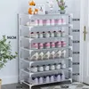 Storage Holders Racks Simple Metal Shoe Rack Space Saving Stand Holder Hallway Entryway Shoe Organizer Living Room Furniture Modern Shoe Cabinets 231010