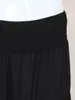 スカートfinjaniプラスサイズのスカート女性服純粋な黒いゆるい高弾性女性のスカート夏の薄い女性のカジュアルドレス231011