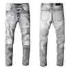 Herren Jeans Designer Heavy Industry Löcher Hosen Zerrissene Blaue Streifen Vintage Stil Loch Mode Männer Jean Slim Motorrad Biker Causal288b