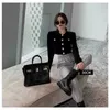 Handbag Crocodile Designer Pattern Bag Fashion Versatile Casual Small Square Bag Leather Portable One Shoulder Leather Bag for Women