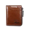 Card Holders Kangaroo Wallet Men's Soft Leather Large Capacity Vertical Driver's License Anti-theft Multi Position Men