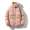 Męska puch Parkas Klein Blue Puffer Kurtka Owczesna para solidna błyskotka ciepła zagęszcza bawełniana bawełniana koreańska zimowa ripstop Quested Męska kurtka J231010