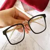 NEWARRIVAL Concise Square Fullrim Unisex Glasses Frame 55-21-150 Imported Plank Rim Crystal Leg for Prescription fullset box266s