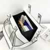 Kvällspåsar 2023 Creative 2D Cartoon Box Bag Novely Small Crossbody for Women 3D Ritning Paper Comic Handbag Unique 231010