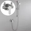 Robinets d'évier de salle de bains 1pc 304 robinet de douche en acier inoxydable et mélangeur d'eau froide poignée métallique murale pièces de filetage G1/2 pouces