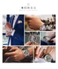 Wristwatches Hollow Out Transparent Men's Watch Mechanical Automatic Watches For Men Waterproof Fashion Business Wristwatch Male Clock