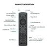 G20S Pro G20BTS Plus G20S Voice Remote Control 2.4GHz Wireless Mini Keyboard Air Mouse Gyro for Android TV Box H96 MAX X96 MINI with retail box