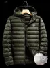 Herrarna ner parkas man jacka ner parkas rockar puffer jackor vinterrock huva utgifter toppar vindbrytare asiatisk storlek m-4xl x0908