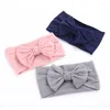 Accessoires pour cheveux 1 pièce, bandeaux en Nylon à nœuds larges pour bébés filles, bandeaux élastiques doux, 2023 couleurs acidulées, enveloppes de Turban à nœuds