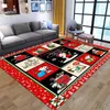 Christmas Decorations Dog Printed Rug Large Living Room Washable Anti-slip Carpets Home Entrance Mat Hall Christmas Home Decor Cosiness Carpet