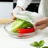 Krokar engångs mat täcker plast wrap elastiska lock kök färskt frukt grönsak förvaring väska skål täcker