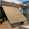 Тени Rec Sun Sail Anti-UV Укрытие Навесы для сада Навес для бассейна Partio Пляжная камера Солнцезащитная сетка во дворе Инструменты для растений Прямая доставка домой Othzv