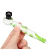 Latest Colorful Pattern Glass Pipes Portable Removable Innovative Filter Screen Metal Bowl Herb Tobacco Cigarette Holder Smoking Travel Handpipes Tube