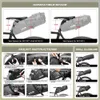 Outdoor Bags Rhinowalk Bike Waterproof Bicycle Saddle Bag Reflective Large Capacity Foldable Tail Rear Cycling MTB Trunk Pannier Black 231011