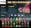 Hot Top Sunfire Leverantör 9000 puffs engångsvapen e cigarett förångare laddningsbar RGB LED Justerbar luftflöde Vaper Puff Bar Wape OEM/ODM Pen Hopah Wape EU US