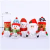 Decorações de Natal 17 8Cristmas Candy Jar Bottle Snowman Bag Santa Bag Sweet Caixas Crianças Crianças Presentes Ano 2023 Navidad