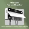 Zahnbürstenhalter UV-Halter Wiederaufladbarer, schnell trocknender Rasierer-Aufbewahrungssterilisator mit LED-Anzeige Badezimmerzubehör 231011
