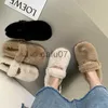 Slippers Mary Jane Fluffy Cotton Slippers Women's Winter Clothes 2022 Winter Fleece Lining Thickened One Pedal Comfortable Cotton Shoes x1011