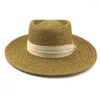 Baretten Zomer Strohoed Voor Dames Mode Sombrero Banama Fedora