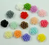 Pendentif colliers en gros 50 pièces diverses couleurs Rose fleur forme acrylique perles Bracelet collier bijoux résultats 20mm 50 pièces/sac sans trou