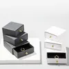 Caixas de jóias moda gaveta caixa brincos anel colar pulseira caso de armazenamento clássico acessórios organização presente embalagem 231011