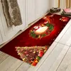 Decoraciones navideñas Alfombras navideñas Felpudo para exteriores Cocina Sala de estar Baño Alfombra para el piso Entrada Pasillo Alfombra antideslizante Decoración del hogar