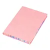 Anteckningar 1pc A6 Soft Leather Cover Rainbow Edge Notebook med 100 Sheets Office School Student Work Meeting Book Diary 231011