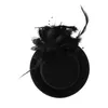Bandanas bröllop hår tillbehör blomma hatt klipp eleganta barrettes dekor klipp parti huvudbonform formell hårnål miss