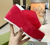 Sandalias hechas a mano con bordado a la moda para mujer, zapatos informales con suela de cuero Real antideslizantes, color rojo y negro, sexys, con cabeza redonda