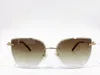 Women Cat Eye Sunglasses Gold Frame Green Gradient Lenses Designer Sunglasses Shades UV400 Eyewear with Box