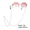 Cadres de lunettes de soleil Teamer Pearl Lanyards Chaîne de lunettes en perles de cristal pour femmes Accessoires de lunettes Sangles Cadeaux à la famille de petite amie