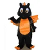 2024 Hot Sale Black Dragon Mascot Costumes Cartoon Character Outfit Suit Carnival Adults Size Halloween Christmas Party Carnival Dress Suits