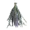 Decorative Flowers Zinnia Artificial 12 Pcs Dried Preserved Stems & Lavender Bundles For Shower 18In Loose Decorations