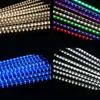 1/2/3/4 Set Meteor Shower Rain Lights Christmas Falling Rain Drop Solar String Light Waterproof Cascading Lights For Holiday Party New