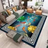 Dywan 3D Cartoon Animals Butterfly Carp Floor Mata Drzwi przeciw poślizgowi sypialnia salon dekoracja domu 231011