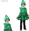 Tema Traje Crianças Bebê Menina Árvore de Natal cosplay Halloween Venha Leeveless Vestido Dos Desenhos Animados Crianças Festa Cosplay Venha para KidsL231010