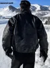 メンズレザーフェイクレザーマウロイカルディ秋の冬の防水防風防風性大量の濃厚な暖かい黒いフェイクレザージャケットメンズアップカジュアルクールファッション231010