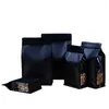 Storage Bags 50Pcs/Lot Aluminum Foil Food Packaging With Window Heat Seal Stand Up Pouches For Nuts Tea Coffee Bean Bag