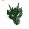 Accessoires de costumes Masque de cosplay complet Nouveau Dragon DIY Masque Accessoires 3D 4D Couverture du visage HalloweenL231011