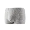 Calzoncillos Boxer para hombre, calzoncillos con estampado sin costuras, pantalones cortos elásticos de tiro bajo, ropa interior suave para la piel, bañadores informales con respiración