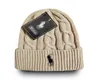 Czapki czapki/czaszki litera dzianinowy kapelusz nowy luksusowy projektant Polo Beanie Unisex Autumn Winter Vailies Krai mężczyźni kobiety Hats Classical Sport Caps Kaleen-6