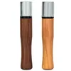 Latest MINI Colorful Natural Wood Dugout Pipes Dry Herb Tobacco Filter Glass Handpipes Cigarette Holder Portable Smoking Catcher Taster Bat One Hitter Hand Tube DHL