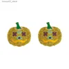 Autres accessoires de mode Miwens Unique Luxe Crystal Pumpkin Dangle Boucles d'oreilles pour femmes 2021 Halloween Bijoux Sparkly Strass Perlé Pendentif Q231011