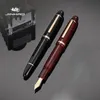 Stylos à plume Jinhao X159 Stylo acrylique Rouge Spin Golden 40MM Nib Elegante Encre Fournitures de bureau d'affaires 231011