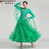 Stage Wear Ballroom Dance Costumes Modern Dress Group Game Performance Uniforms Ball Waltz Tango Fairy Full-skirted MQ257