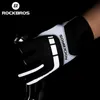 Five Fingers Gloves ROCKBROS Heated Full Finger Men Women Motorcycle Bicycle Winter Cycling Warm Breathable Windproof USB Heat Mitten 231010