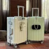 Suitcases High Quality Vacation Style Large Capacity Cup Holder Wheel Password Luggage Suitcase Travel Case Trunk Pack