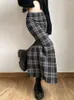 Gonne Donna Elegante Autunno Semplice Vacanza Affascinante stile inglese Streetwear Tutto-fiammifero Quotidiano alla caviglia Comodo plaid chic